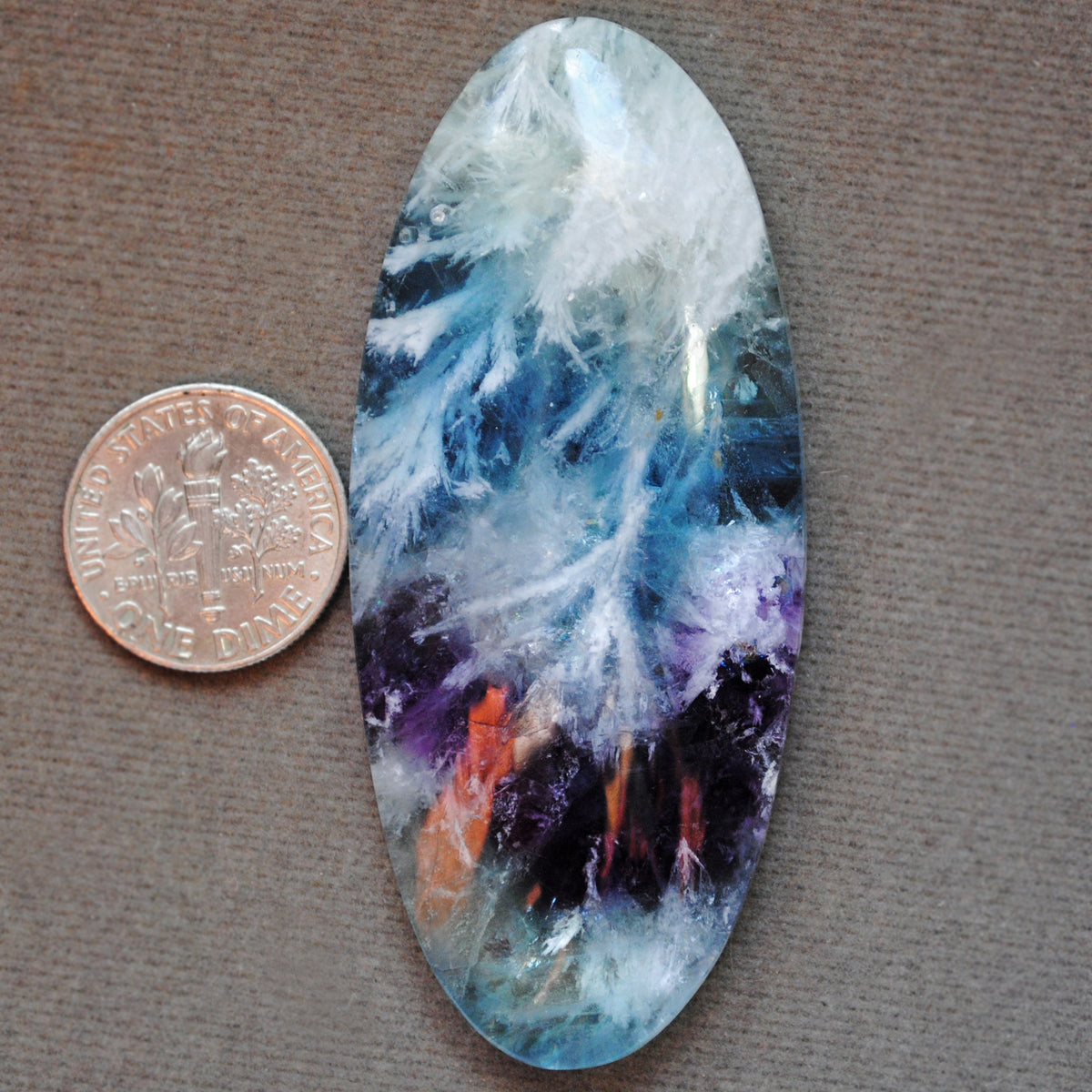 Ocean Plume Fluorite, Natural