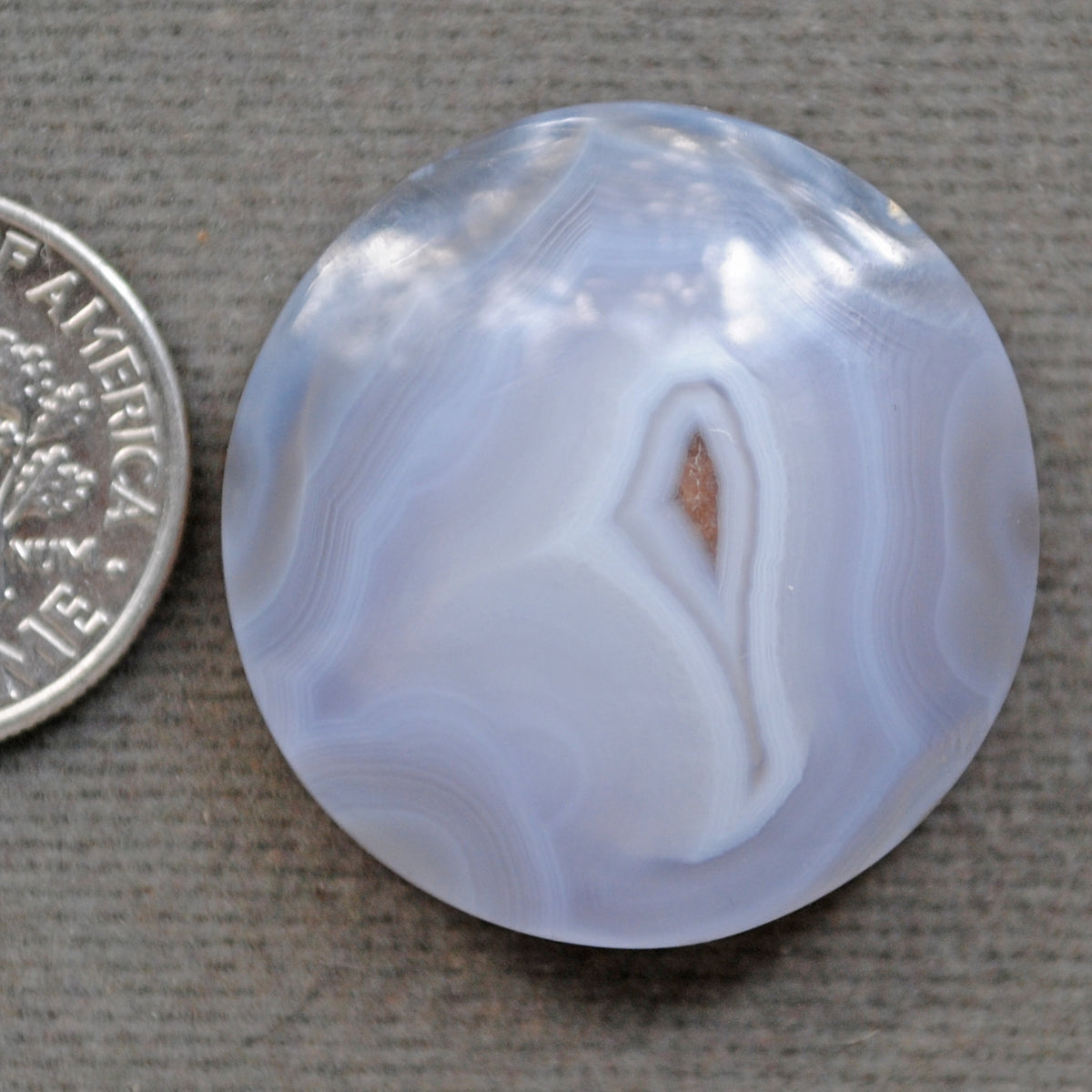 Agate, Chalcedony, Purple Banded