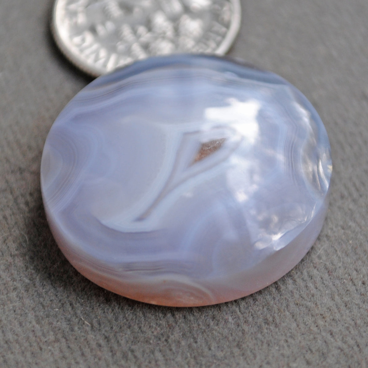 Agate, Chalcedony, Purple Banded