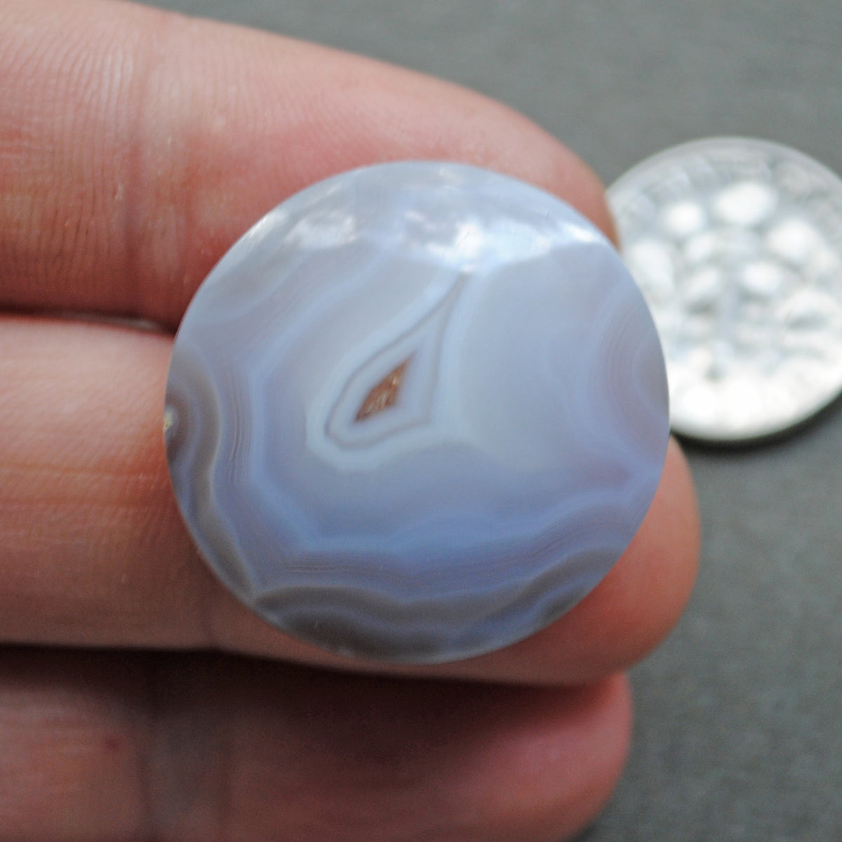 Agate, Chalcedony, Purple Banded