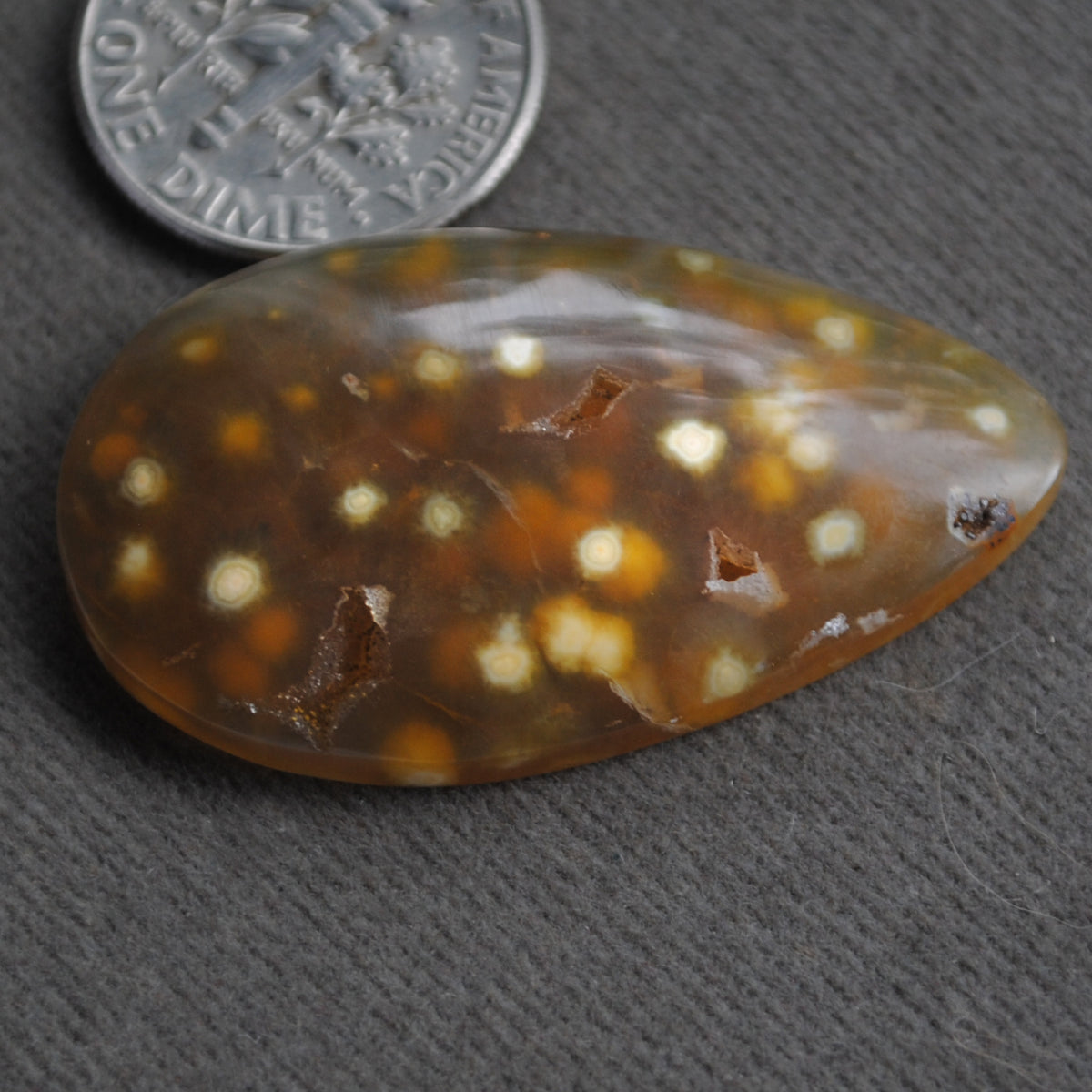 Agate, Orbicular translucent agate, Goosebump Agate