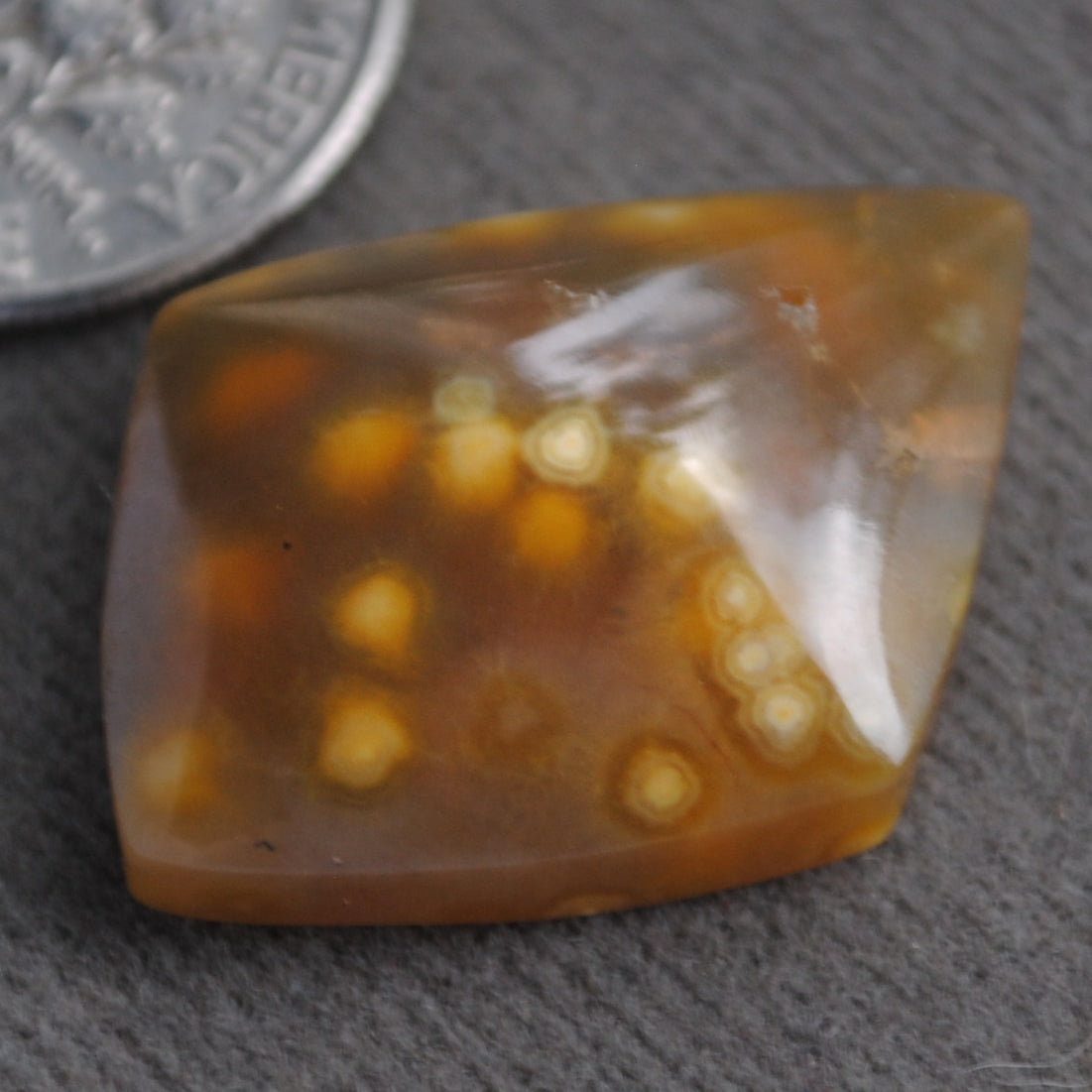 Agate, Orbicular translucent agate, Goosebump Agate