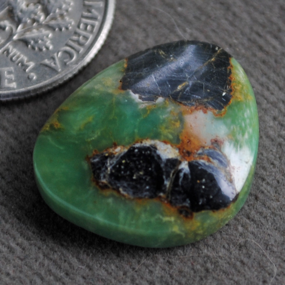 Variscite, Blue Fern, Natural