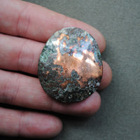 Metals, Copper, Native Copper in Matrix with quartz