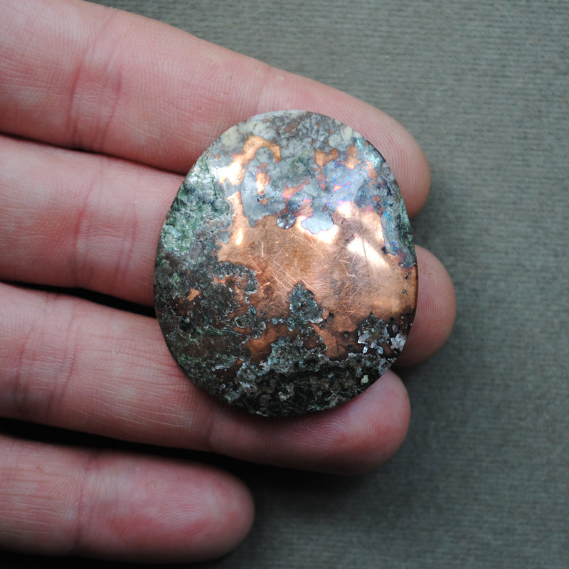 Metals, Copper, Native Copper in Matrix with quartz