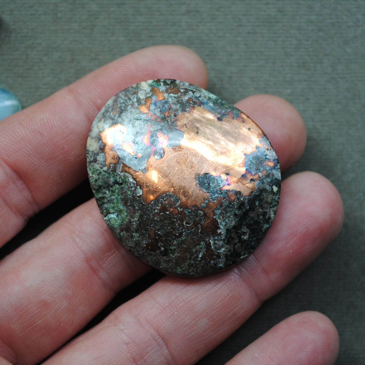 Metals, Copper, Native Copper in Matrix with quartz