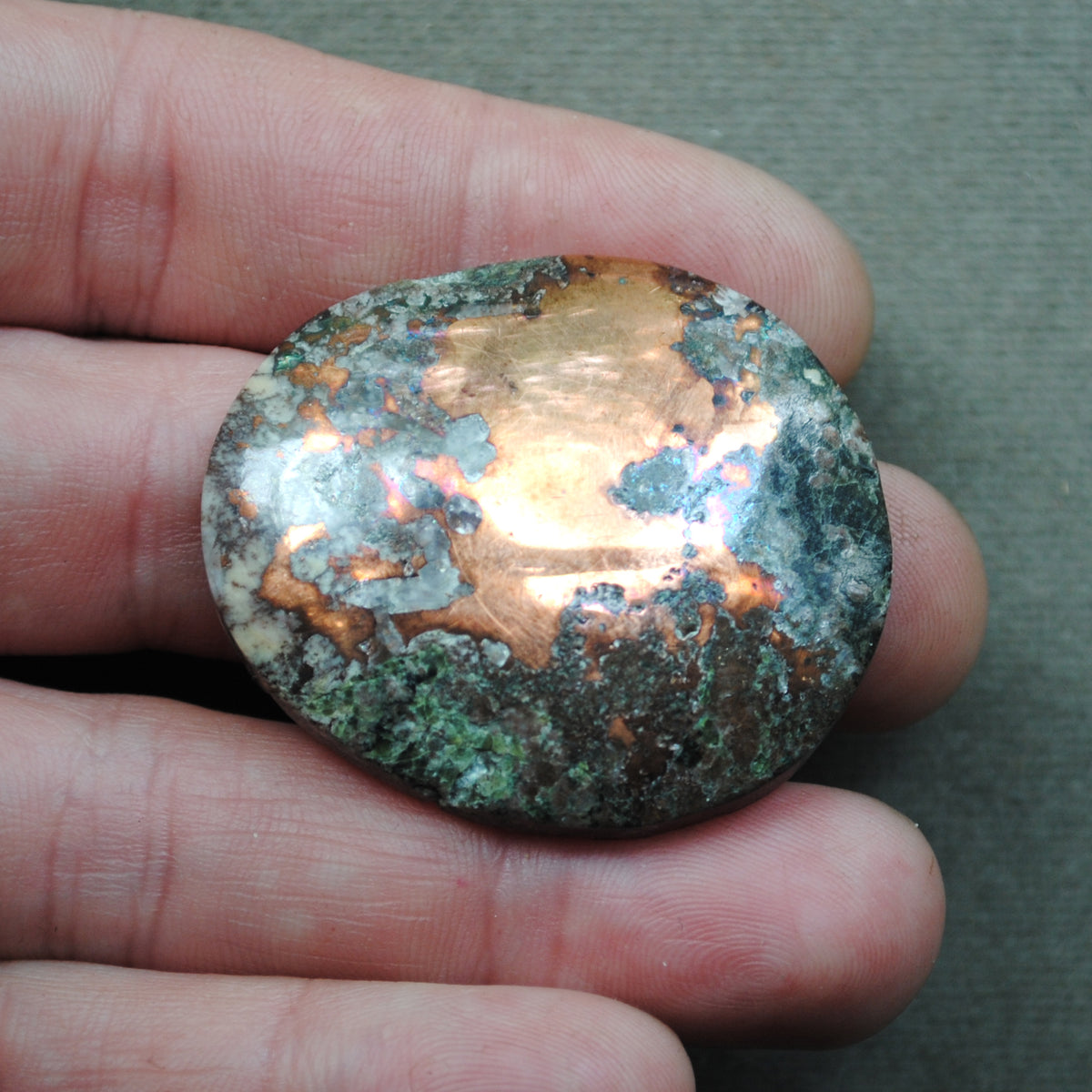 Metals, Copper, Native Copper in Matrix with quartz