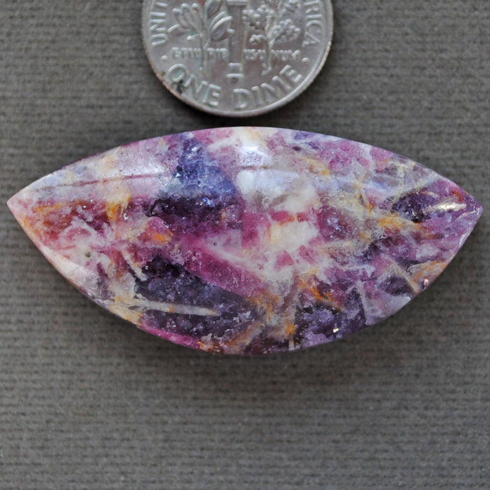 Tourmaline, In Quartz with Lepidolite