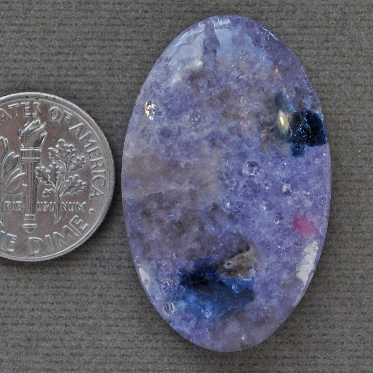 Tourmaline, BLUE tourmaline in Quartz with Lepidolite