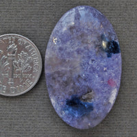Tourmaline, BLUE tourmaline in Quartz with Lepidolite