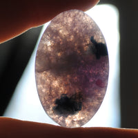 Tourmaline, BLUE tourmaline in Quartz with Lepidolite