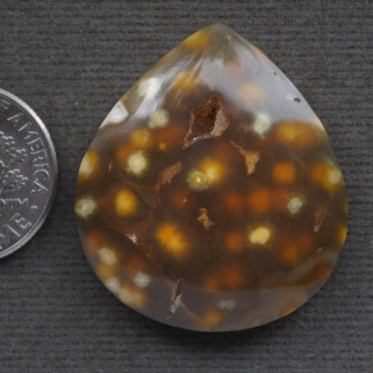 Agate, Orbicular translucent agate, Goosebump Agate