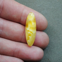 Amber, Butterscotch Amber! 30x9mm