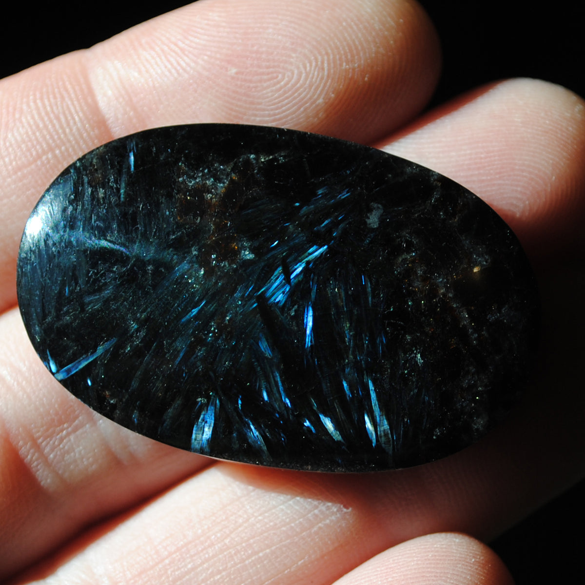 Anthophyllite, in garnet