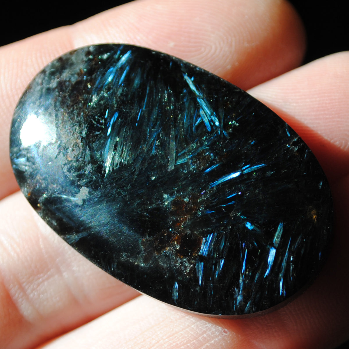 Anthophyllite, in garnet