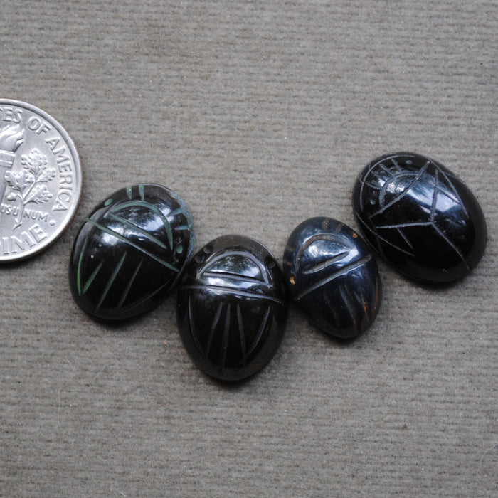 LOT! Carved Scarabs - Large