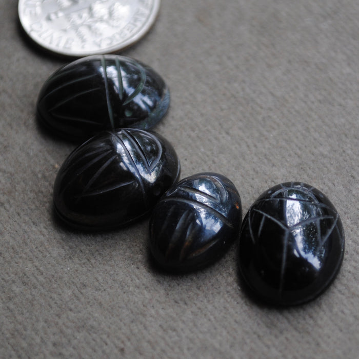 LOT! Carved Scarabs - Large