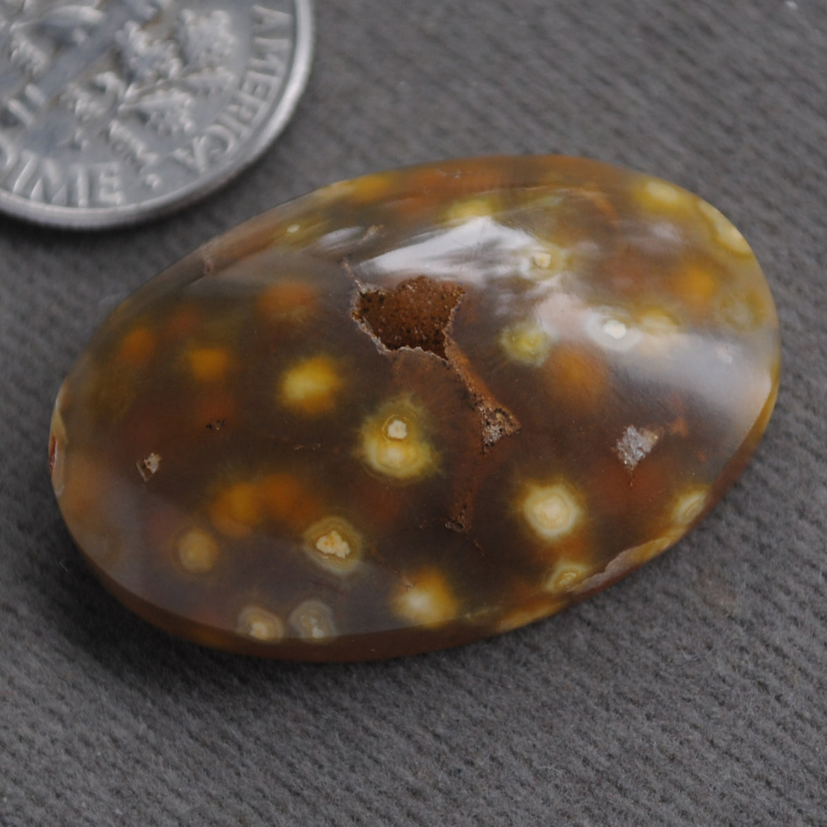 Agate, Orbicular translucent agate, Goosebump Agate