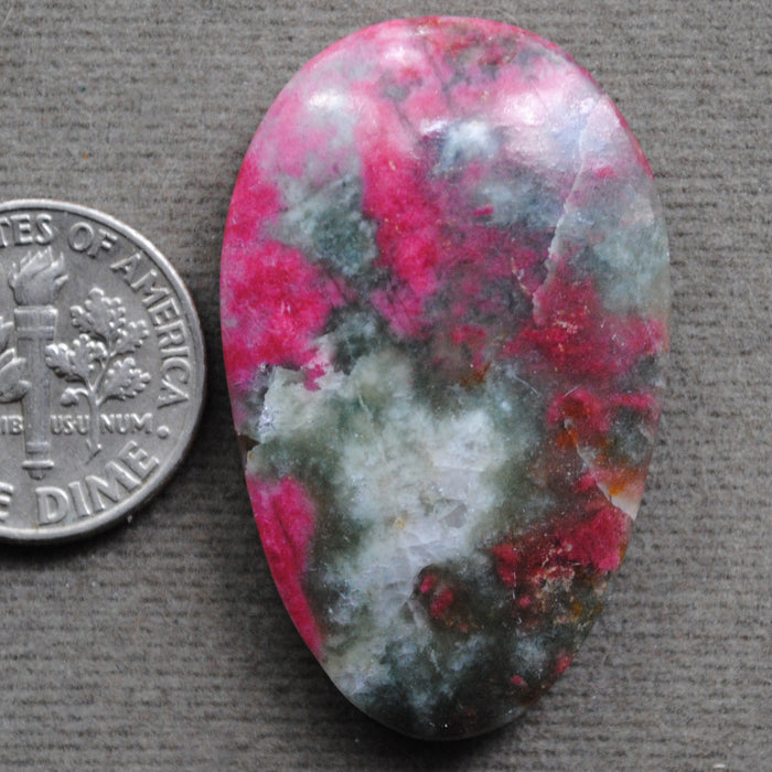 Thulite, Red and Green, Rose Garden Thulite