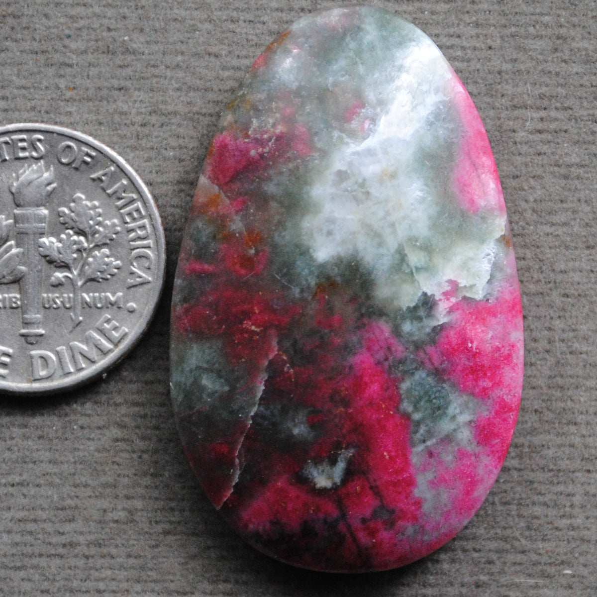 Thulite, Red and Green, Rose Garden Thulite
