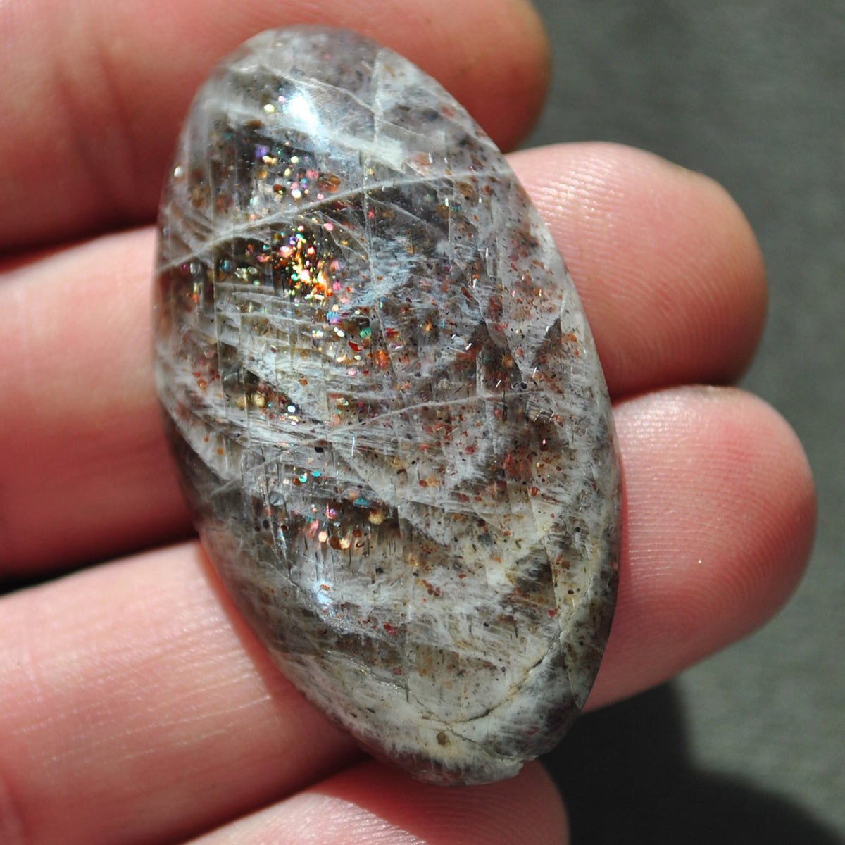 Moonstone-Sunstone, Black "Iolite Moonstone", Natural