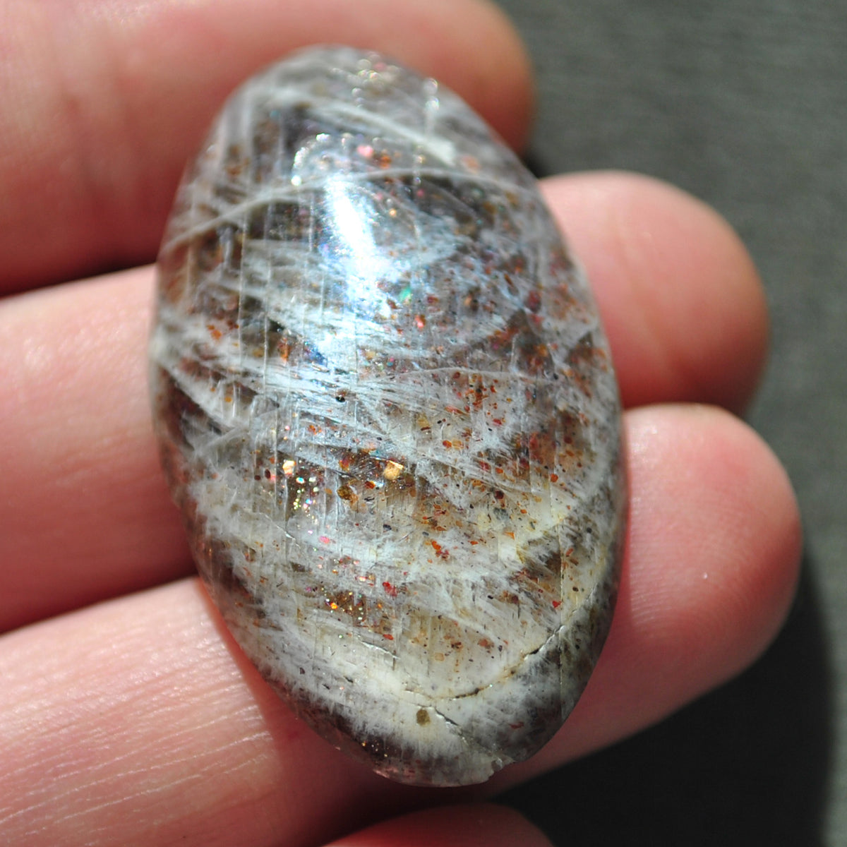 Moonstone-Sunstone, Black "Iolite Moonstone", Natural