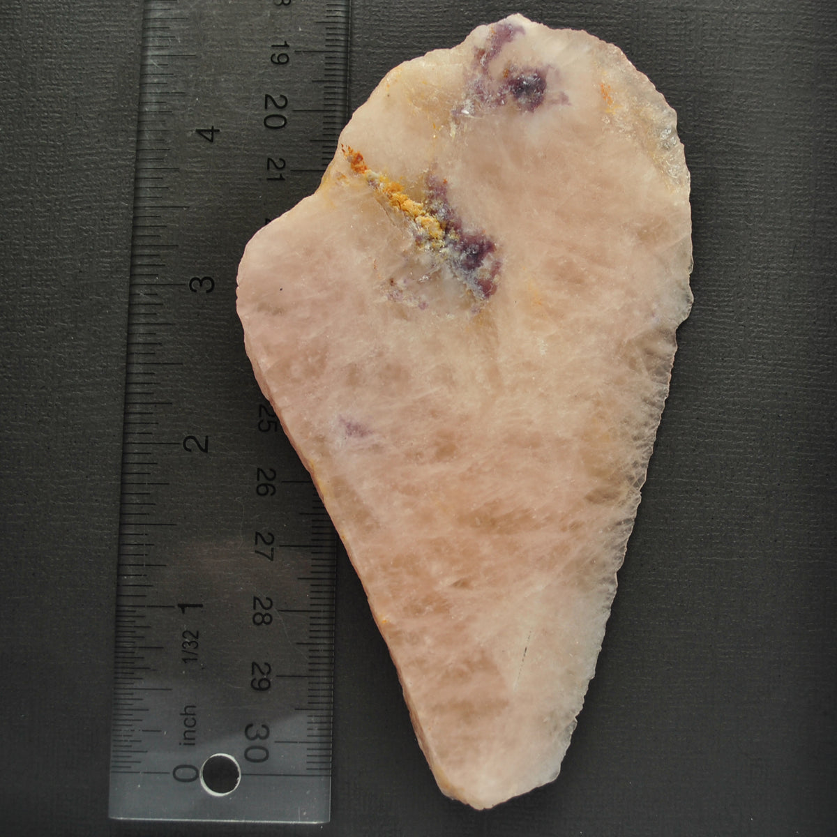 Morganite with Leopidolite SLAB 5"x 3"