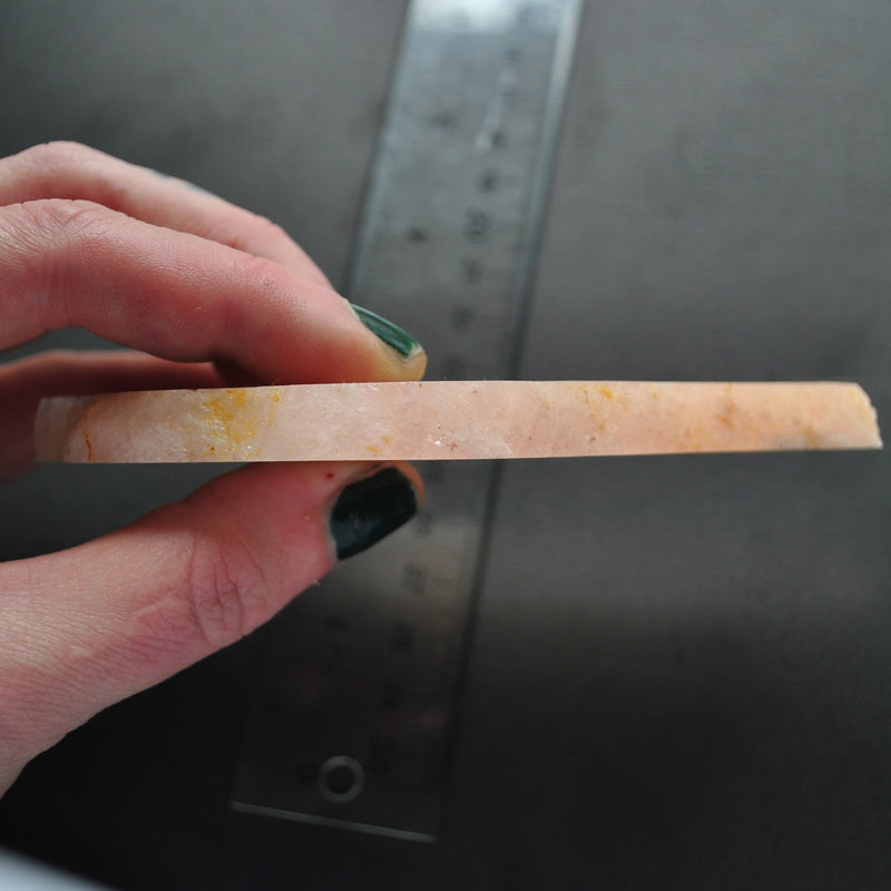 Morganite with Leopidolite SLAB 5"x 3"