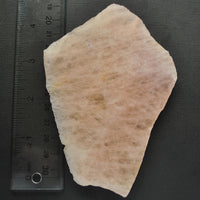 Morganite with Leopidolite SLAB 5"x 3"