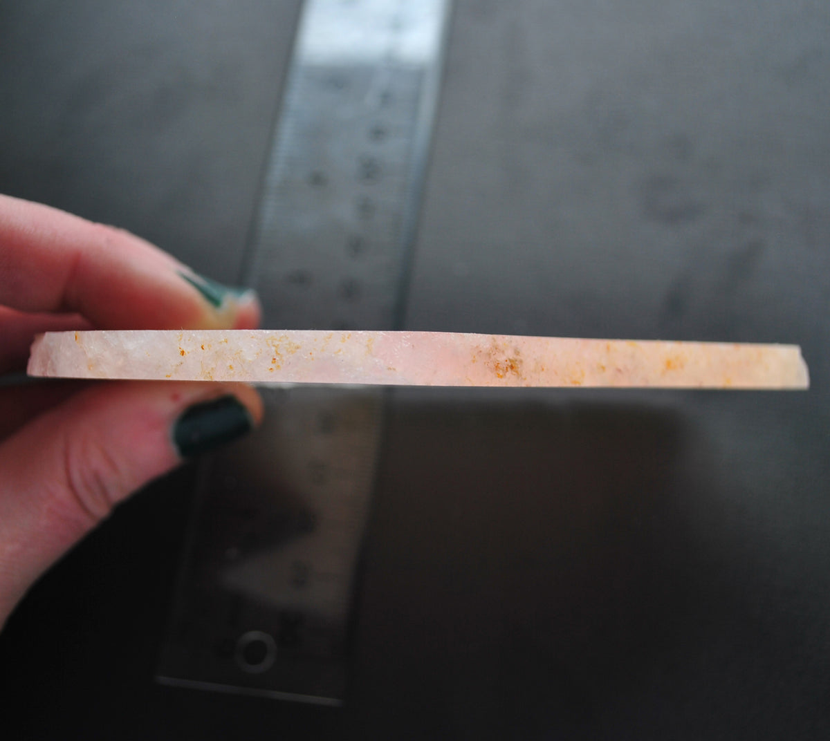 Morganite with Leopidolite SLAB 5"x 3"