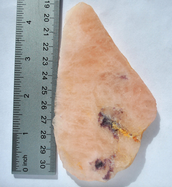 Morganite with Leopidolite SLAB 5"x 3"