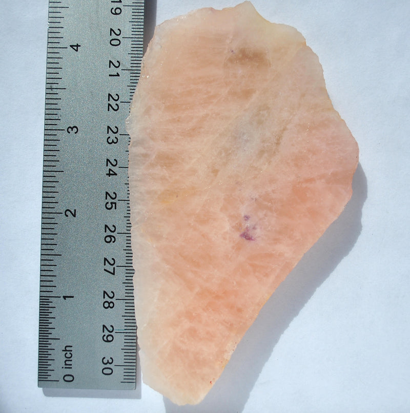 Morganite with Leopidolite SLAB 5"x 3"