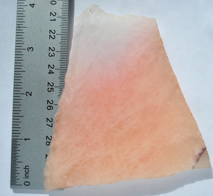 GORGEOUS GRADIENT Morganite SLAB 4"x4"