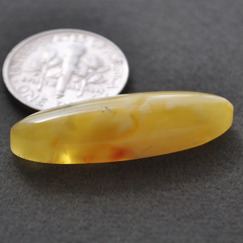 Amber, Butterscotch Amber! 30x9mm