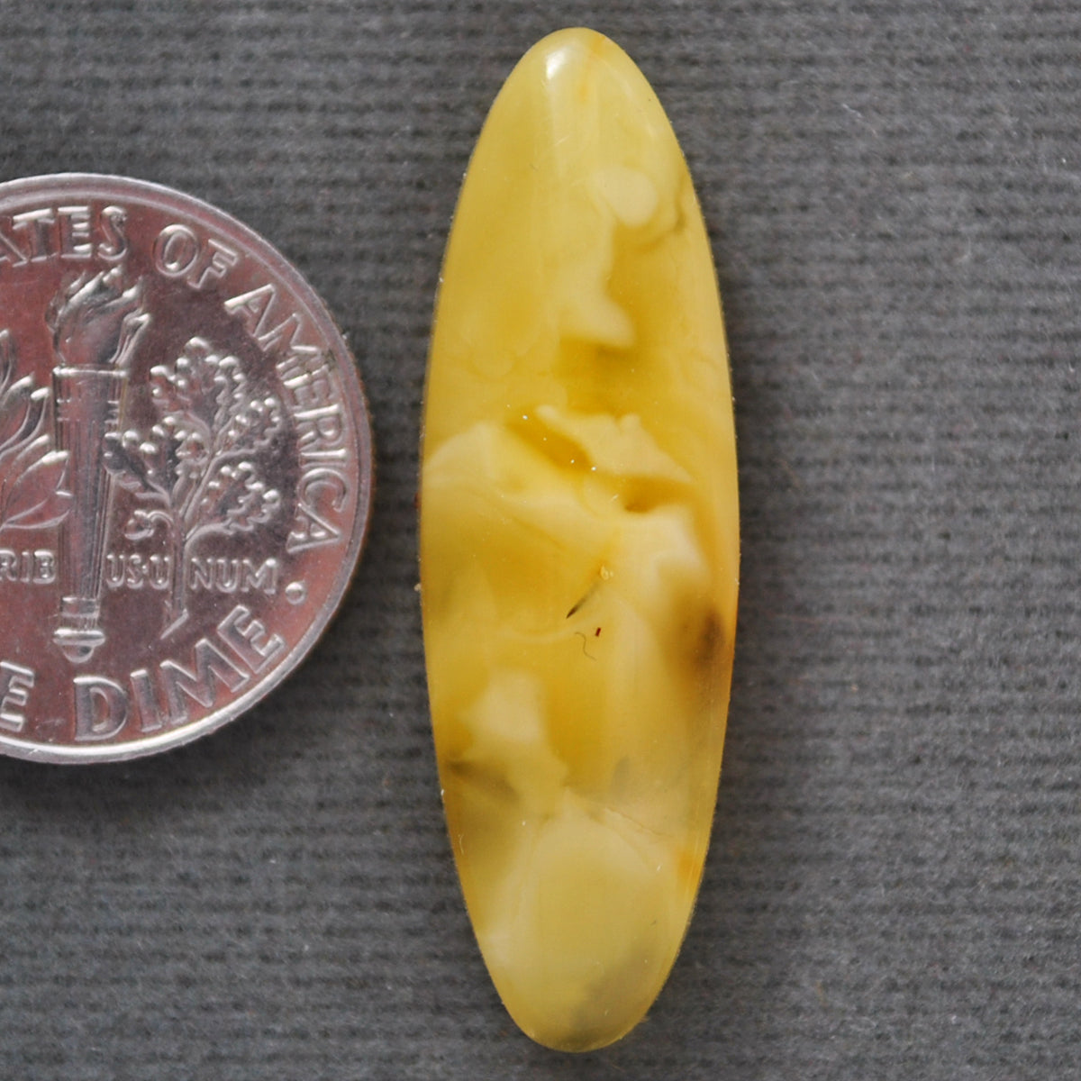 Amber, Butterscotch Amber! 30x9mm