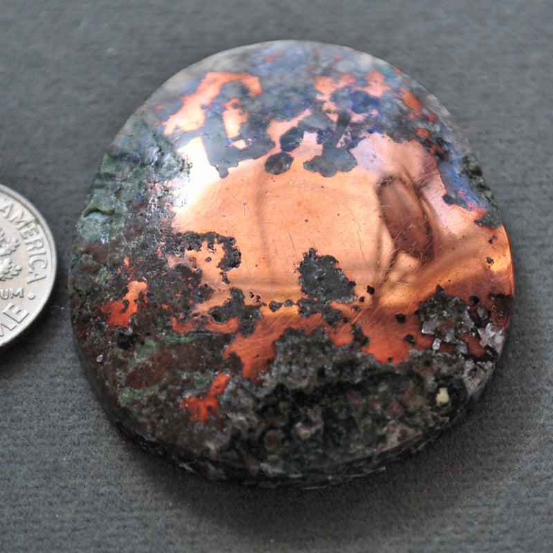 Metals, Copper, Native Copper in Matrix with quartz