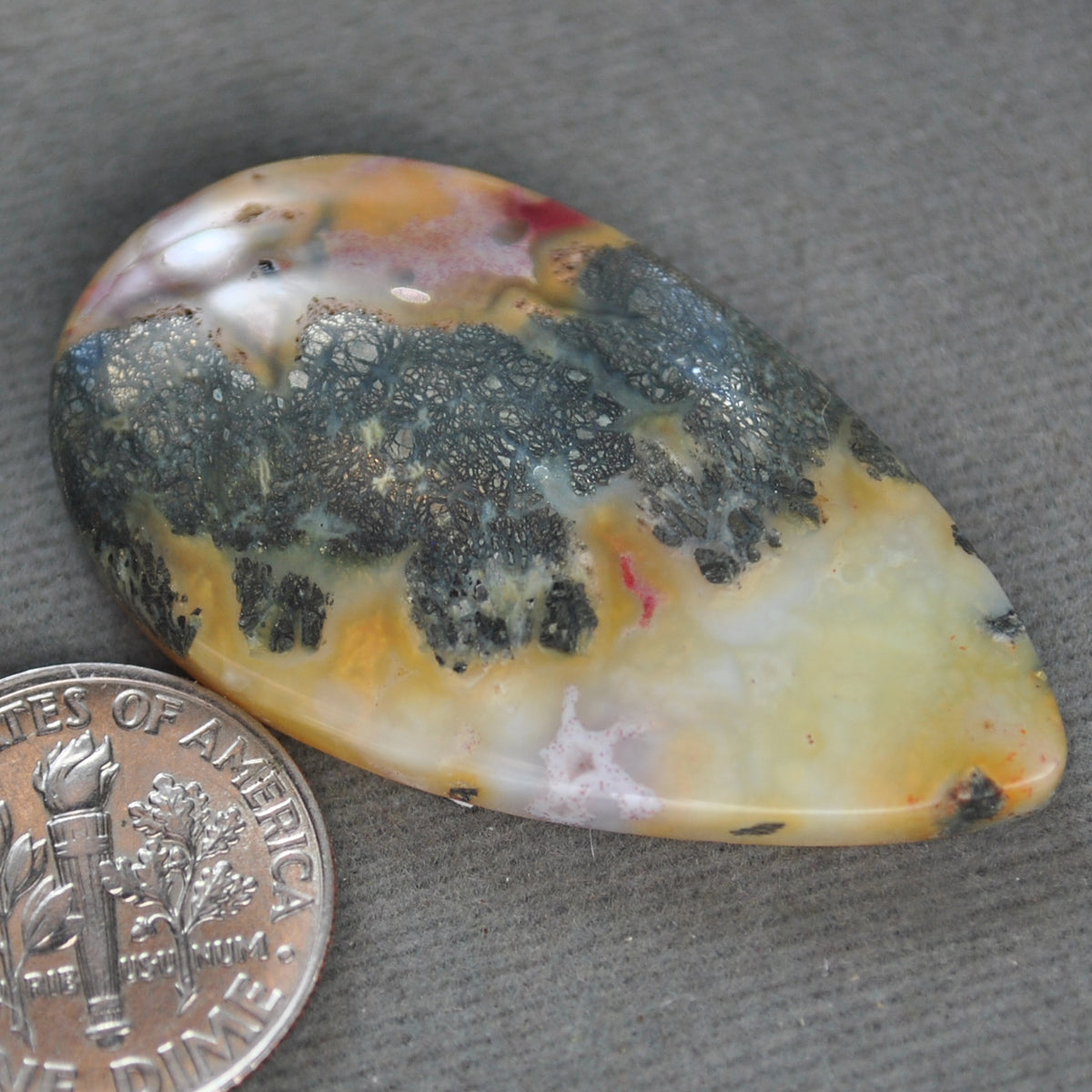 Agate, Nipomo Agate with Pyrite, Natural