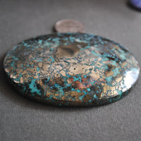 Turquoise, HUGE, Persian with Pyrite